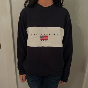 embroidered “los angeles, 1984” crewneck